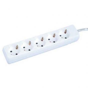 Regleta de 5 tomas con cable de 3 metros Electro DH 36.226/3