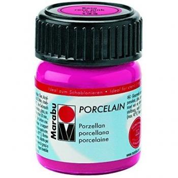 Marabu Porcelain Paint 15ml - 133 Rose Pink