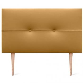 Cabecero Tapizado de Polipiel Dorado AQUALINE Pro 110x105cm con Patas para Camas 80/90/105