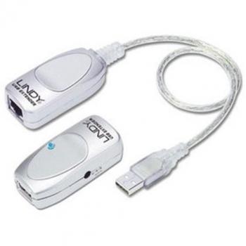 Extensor USB 1.1 Cat.5 de 50m Lindy 42805