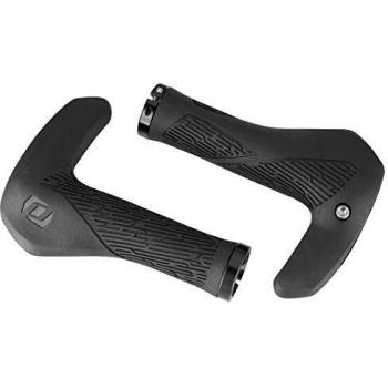 Puños SYNCROS Comfort Ergo Lock On - Puños de bicicleta, diseño ergonómico, sistema Lock On para un agarre seguro, material antideslizante, compatible con manillares estándar