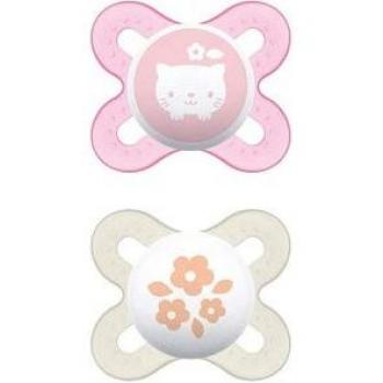 MAM Chupete Silicona Fisiológico Start Matt 0-2 Meses Rosa 2uds