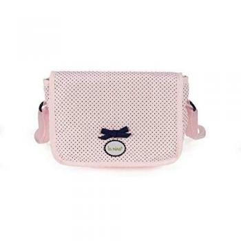La Nina- Bolsa Canastilla con Accesorios Charlotte Muñecas, Color Rosa