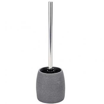 Wenko WC-Garnitur Goa - WC-Bürstenhalter, Ø 11,8 x 38,5 cm, grau