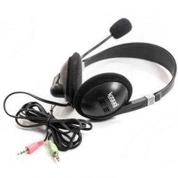 iggual Auricular + Micro Negro Jack 3.5mm Hi-Fi - Auriculares con micrófono