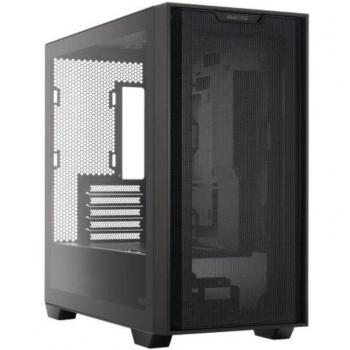 Asus A21 Gaming Case with Glass Window, Micro ATX, Mesh Front Panel, Up to 380mm GPU & 360mm Radiator Support, Black