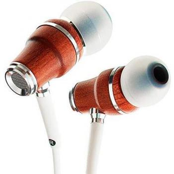 Symphonized NRG X Bubinga Auriculares de Madera con Aislamiento de Ruido con micrófono y Control de Volumen