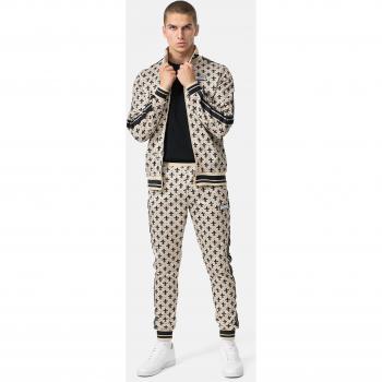 Lonsdale Chándal Boswall Amarillo para Hombre con Detalles en Negro y Blanco