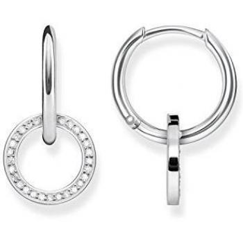 THOMAS SABO - Pendientes de Botón de Mujer Classic, Plata de Ley 925