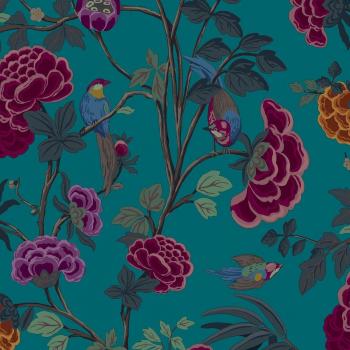 Papel Pintado Vinílico Botánico Multicolor Positano Amalfi Saint Honore