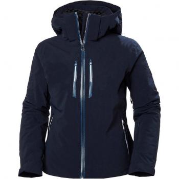 Helly Hansen Women's Alphelia Lightweight Lifaloft Ski Jacket Navy Size S