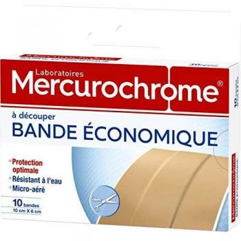 Tira económica de mercurochrome para cortar 10 tiras