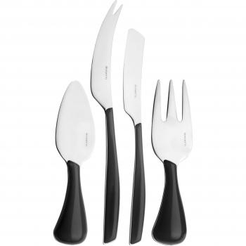 BUGATTI GLNU-021F36/4 Glamour - Juego de 4 Cuchillos para Queso
