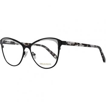 Emilio Pucci Women's Stylish Black Metal Optical Frames with Spring Hinge EP5085 53005