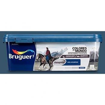 Bruguer Colores del Mundo Pintura para paredes monocapa Patagonia Azul Atlántico 2,5 L