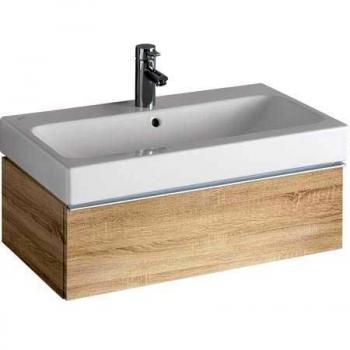 Mueble bajo lavabo Geberit iCon 750 mm, Roble natural, con un cajón