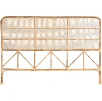 Cabecero de Cama de Ratán Natural 178 x 4 x 128 cm