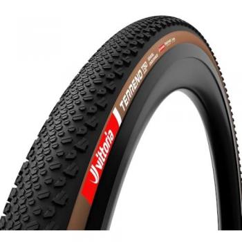 Cubierta Vittoria Terreno T50 Gravel Mixta Endurance Tubeless 700x40 Negra/Marrón