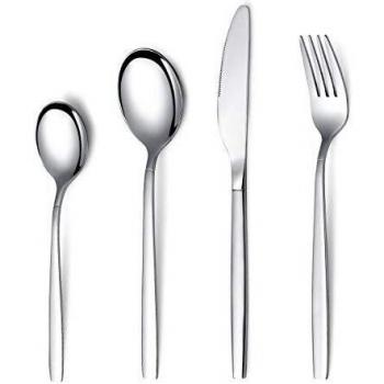 Berglander Cubiertos 30 Piezas, Cubiertos de Acero Inoxidable, Cubiertos, Cubiertos, Servicio para 6
