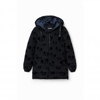 Desigual Women's Black Zip-Up Winter Jacket