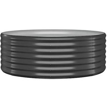 vidaXL Garden Raised Bed Powder-coated Steel 100x100x36 cm Anthracite