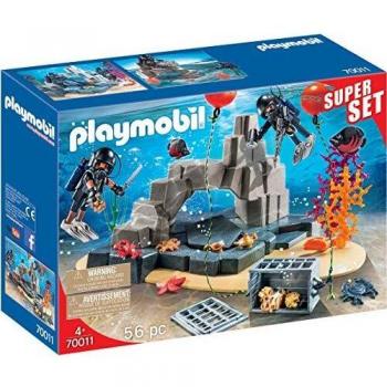 PLAYMOBIL - Super set Buceo Figuras de Juguete, Color Multicolor, 70011