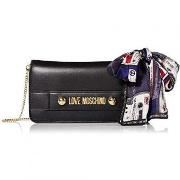 Love Moschino - Borsa Small Grain Pu, Carteras de mano Mujer, Negro