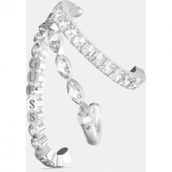 Pendientes Piercing Crazy de Acero Plateado con Cristales para Mujer