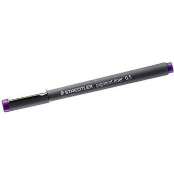 Bolígrafo fieltro Staedtler Pigment Liner 308 punta calibrée 0,5 mm color morado