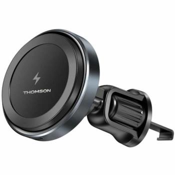Soporte para teléfono magnético THOMSON - Cargador de coche inalámbrico QI - 15 W