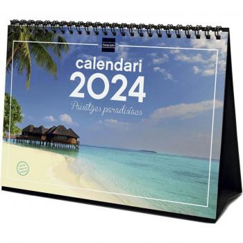 Finocam - Calendario Sobremesa Catalán 2024 Paisajes Paradisíacos Enero-Diciembre 210x150mm