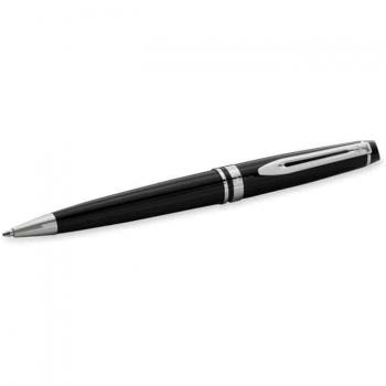 Bolígrafo Waterman Expert Negro con Adorno Cromado y Estuche de Regalo