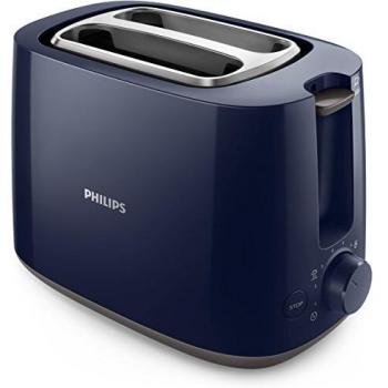 Philips Tostadora HD2581/70 Daily Collection, 760 W, De plástico, Negro
