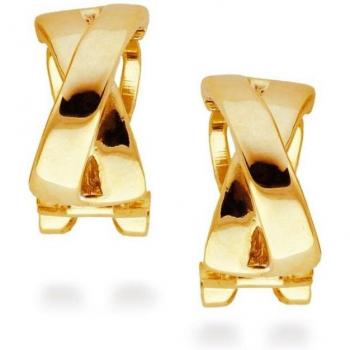 Pendientes Luxenter Reina Essential de aleación de metal bañado en oro