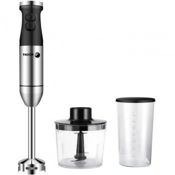 Batidora de Mano Fagor FG531 800 W, 800 W de potencia, diseño ergonómico, pie de acero inoxidable, velocidad variable y función turbo