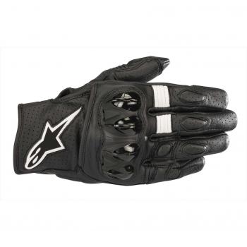 Alpinestars Celer V2 Perforated Motorcycle Gloves - Black White - Size S