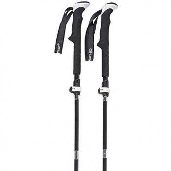 Bastones Plegables de Carbono Columbus Outdoor TRC 100 para Trail Running (100-115 cm) - Negro
