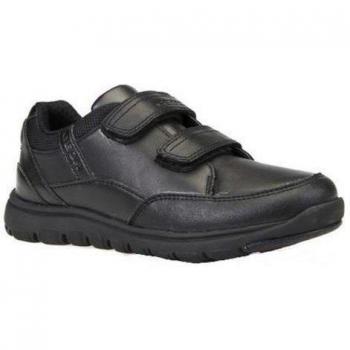 Geox Boys J Xunday B Touch Fastening Trainer - Black - Size: 3 UK