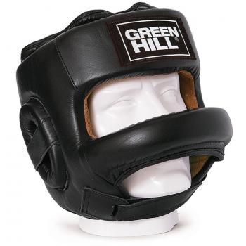 GREEN HILL CASCO DE BOXEO FORT PROTECCIÓN BARRA FRONTAL BOXING NEGRO