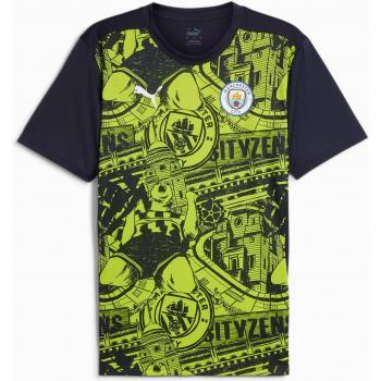Manchester City 2024/25 Warm-Up Pre-Match Shirt - Yellow