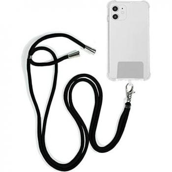 Cordón Colgante Cool Universal con Tarjeta para Smartphone Negro
