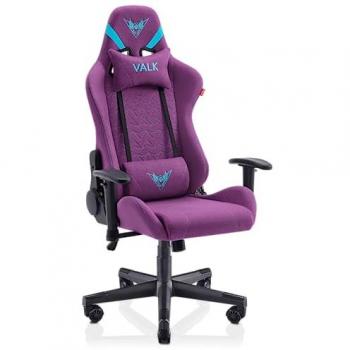 Silla Gaming Ergonomica Valk Nyx de Tela Lila Místico con Accoudoirs 2D e Inclinación