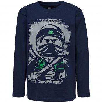 LEGO Wear Boy Ninjago-Cm-50114-Langarmshirt Camisa Manga Larga, Azul