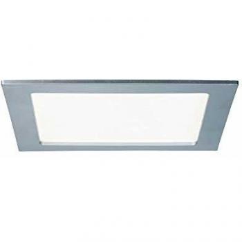 Panel LED empotrado angular Paulmann, 18W, 4000K, cromo mate