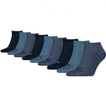 PUMA Zapatillas Deportivas Unisex Calcetines Calcetines Cortos Calcetines de Deporte 261080001 12 Par - Denim Azul