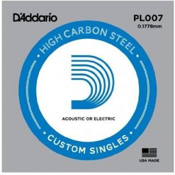 D'Addario Pl007 Guitar Single String Silver