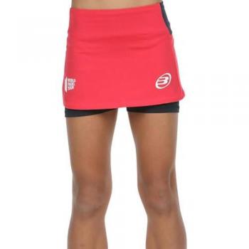 Falda Bullpadel Resoba Mujeres Rojo Fluor - L
