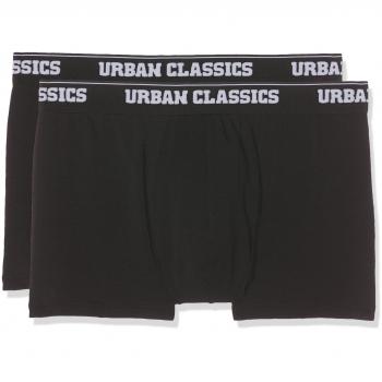 Urban Classics Modal Black Boxer Shorts 2-Pack for Men