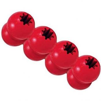 KONG - Juguete KONG Goodie Ribbon M para Perro, tamaño mediano, fabricado en goma duradera, diseño interactivo que permite rellenar con golosinas, ideal para masticadores y juegos de búsqueda