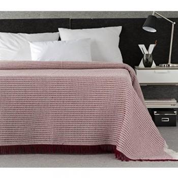 Plaidtor Nigeria Plaid Multiusos, Algodón, Rojo, 180x270 cm